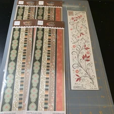 LOT Heidi Grace Daydream Border Fabric Satin Stickers & Rub Ons