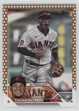 2023 Topps Complete Set Fanatics Exclusive Gold Star Thairo Estrada #560 10ou