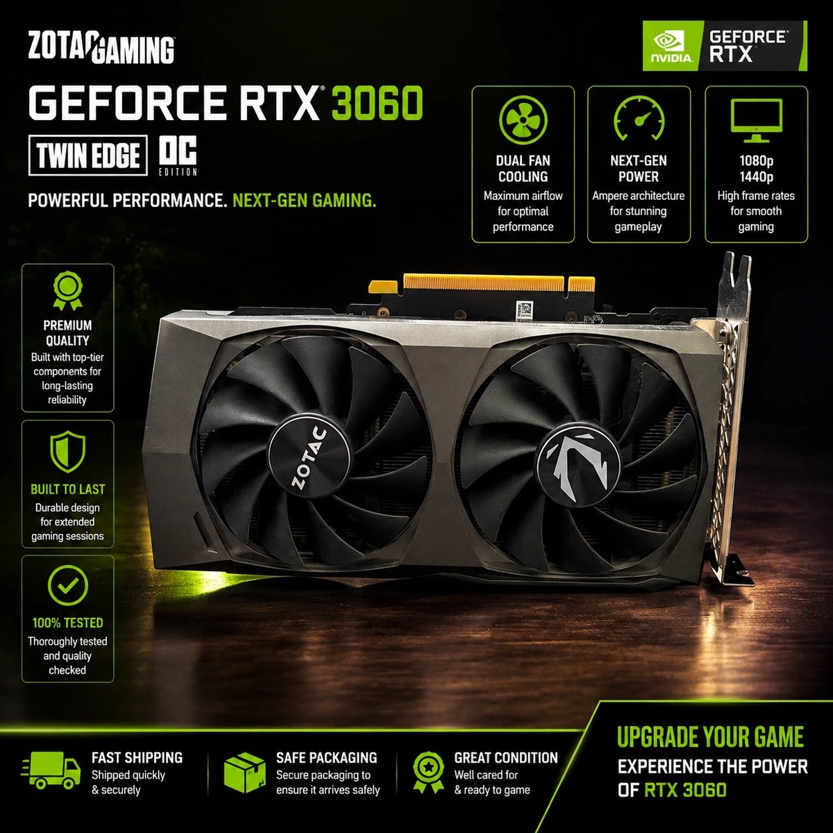 Las mejores ofertas en ZOTAC NVIDIA GeForce RTX 3060 12GB GDDR 6