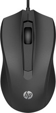 HP Wired Mouse 100 Built for Office Computer Black Ergonomic Fit EasyControlX