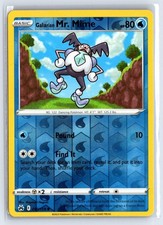 Galarian Mr. Mime 030/159 Crown Zenith Reverse Holo Pokemon Near Mint