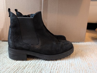 Gabor Chelsea Boots Damen Rauleder schwarz Gr. 37 (4) Gebraucht