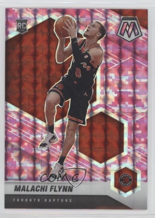 2020-21 Panini Mosaic Pink Camo Prizm Malachi Flynn #236 Rookie RC 0m5g