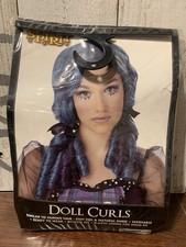 New Adult Spirit Halloween Doll Curls Womens Wig Onesize-Scary Horror Cosplay