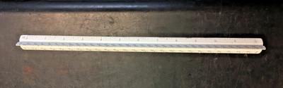 HEMMI 3969, 12'' Triangular Architect's Scale Engineer Ruler, JAPAN
