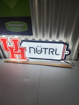 Nutrl Houston Cougars LIGHT LED SIGN Beer Ncaa Basketball Football Tea Vodka