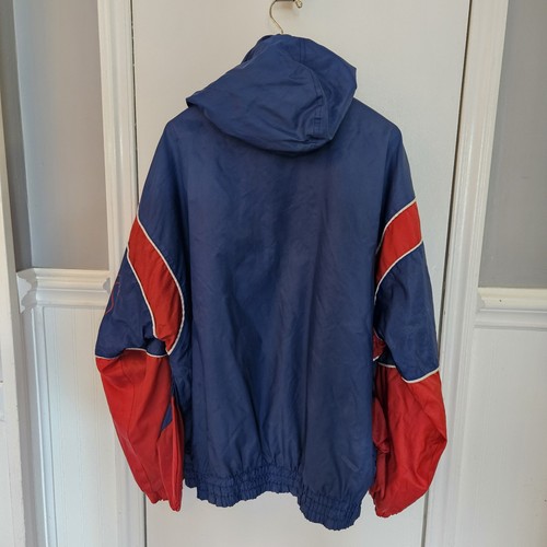 New York Giants Starter Windbreaker Zip Hooded Jacket Mens XL & Socks(NEW) - Picture 2 of 5