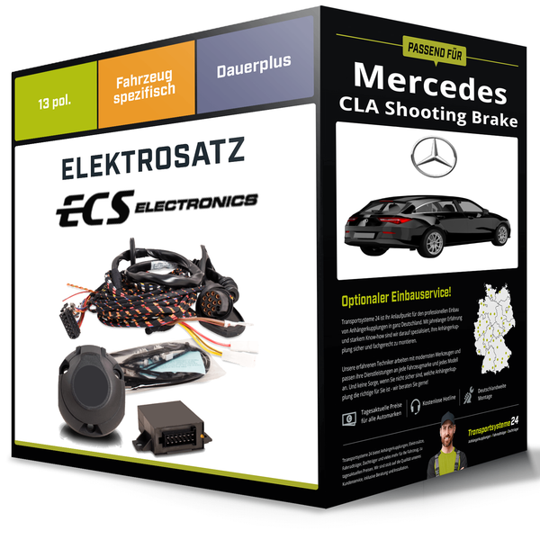 Elektrosatz 13-Pol Spezifisch für Mercedes CLA Kombi 09.2019-Jetzt NEU Inkl. EBA-image