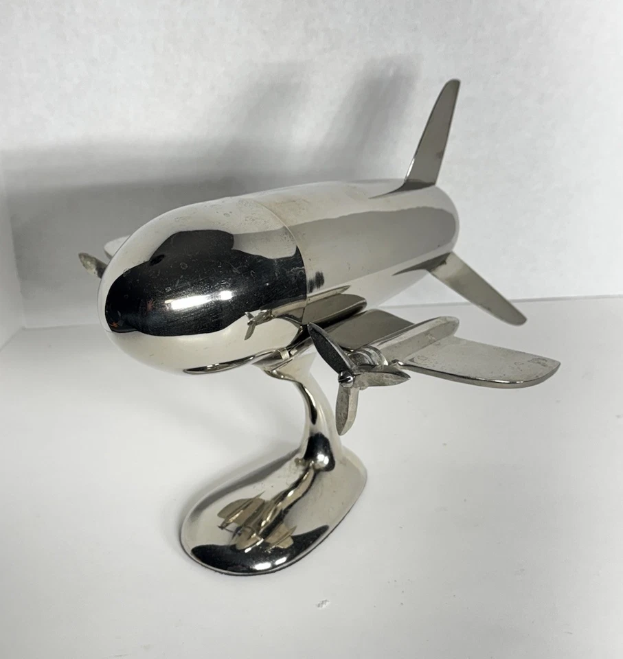 Godinger MCM Design Двойной Реквизит Вращающийся Коктейльный Шейкер Пьедестал Авиационная Барная стойка - Изображение 2 из 4