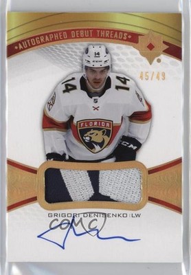 2021 Upper Deck Ultimate Collection 45/49 Grigori Denisenko Rookie Auto RC 0c3