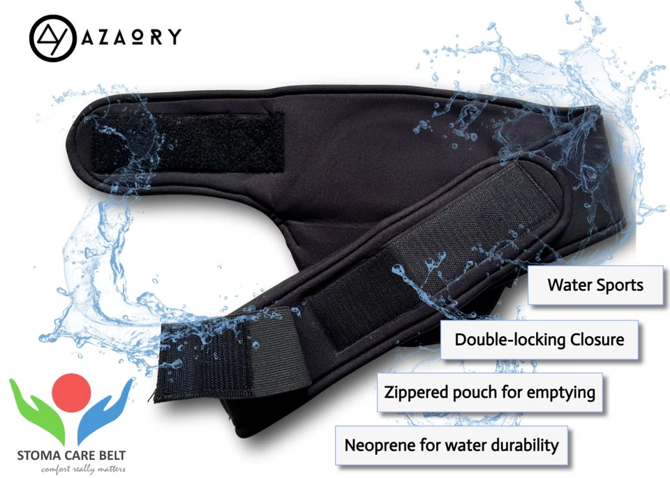 VERTICAL Stoma Belt- Ostomy Belt- ileostomy Belt-Stoma Support Belt - Image 2 of 4