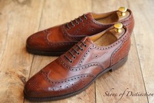 Edward Green Tan Brown Leather Oxford Brogue Shoes UK 11 US 11.5 EU 45