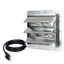 Iliving USA ILG8SF12V 12 In. Variable Speed Shutter Wall-Mounted Exhaust Fan