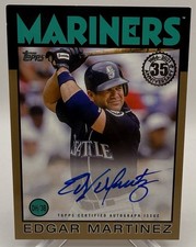 2021 Topps - 1986 Topps Baseball Autographs Edgar Martinez #86A-EM Gold /50