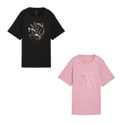 Puma Damen T-Shirt Graphic Relaxed Leaf Tee 688165