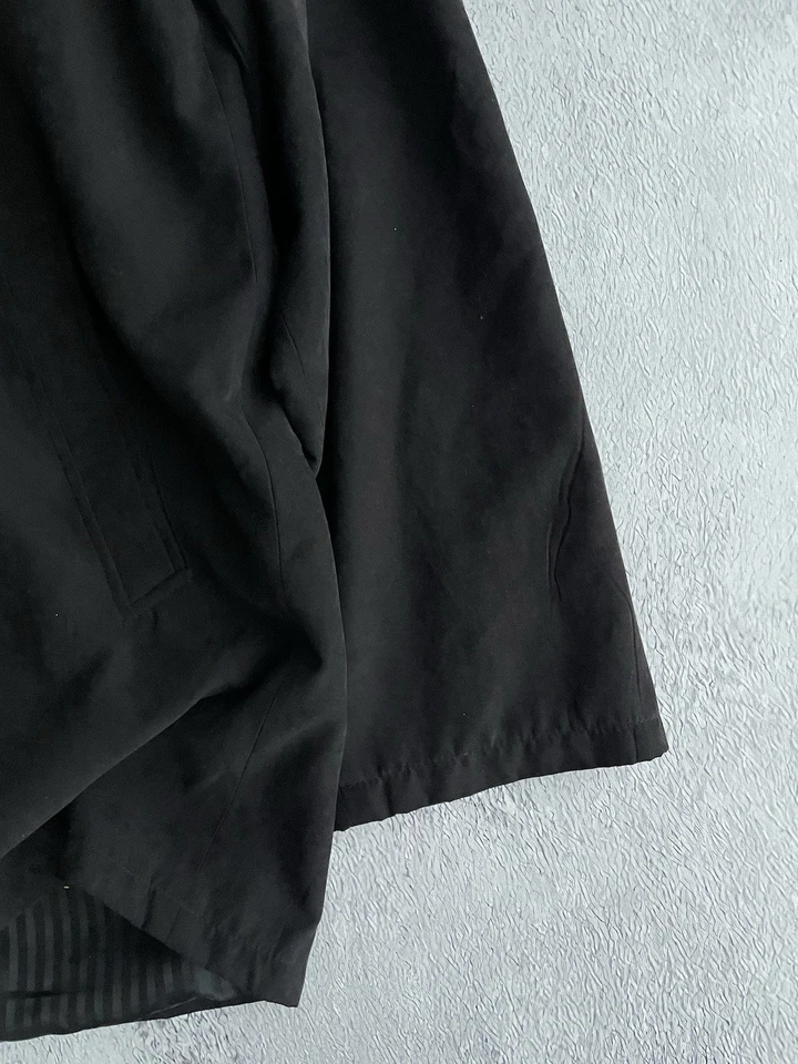 Vintage! Jacket Full Zip Giorgio Armani Coat Silk Wool Men’s Black - Image 4 of 4