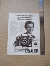 1983- Minolta Talker 35 MM Camera-Print Ad- Vintage