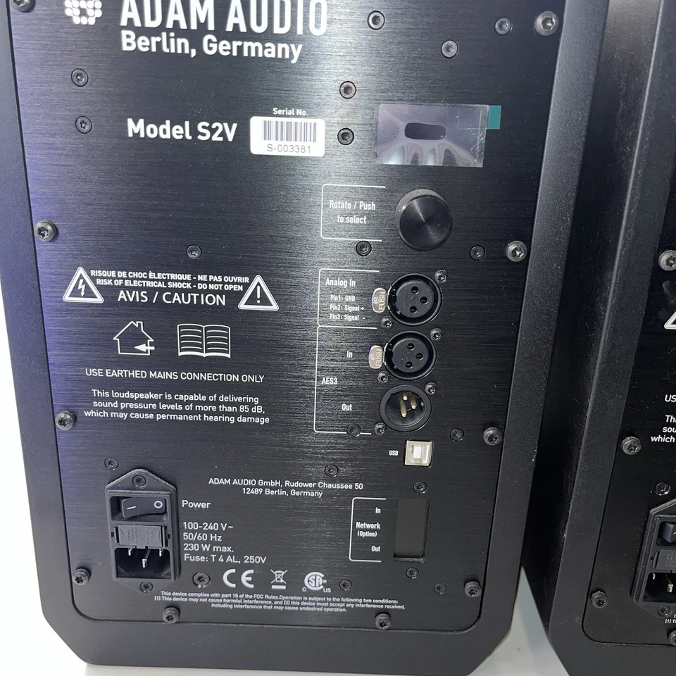 Adam Audio S2V Active 7” Studio Monitor Pair + ISO-200 ISO Acoustics Stands - Image 3 of 4