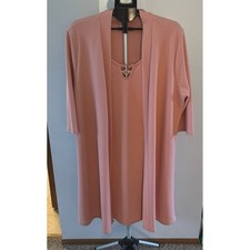 NWT Espresso Women's Light Pink Dress Jacket Set Size 2X