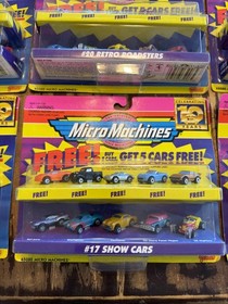VTG Lot of 8! Galoob Micro Machines Corvettes Original Scale 90s New SEALED!