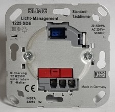 Jung 1225 SDE Standard-Tastdimmer 20-500 VA 1225SDE Licht-Management neu OVP