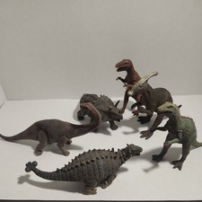 Soft Rubber Dinosaur Lot Of 6- 2015