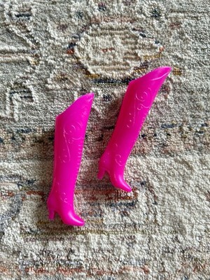 Vintage Barbie Boots Astronaut Space Cowgirl Knee High 1980s Fashion Doll Boots