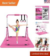 Expandable Adjustable Height Gymnastics Bars for Kids Safe Foldable Design