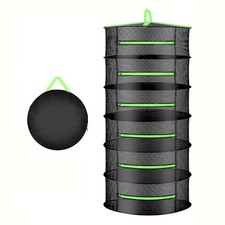 6Layer Foldable Herb Drying Rack Mesh Net for Hydroponics and Plants