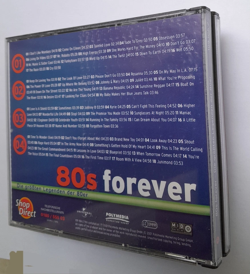 v/a 80s Forever - Die Größten Legenden der 80er 4xCD BOX N E W | 2001 Universal - Bild 2 von 3