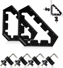 Corner Clamps for Woodworking Tools 45 and 90 Degree Aluminum Black 