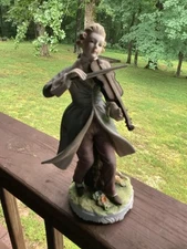 Vintage LEFTON Porcelain 10” Violinist Figurine, Robcrt KW341