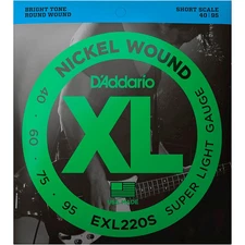 D'Addario EXL220S Electric Bass Strings XL  Light SS