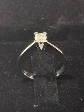 Zertifizierter Diamant Solitärring – 0,30 ct – 18K Weißgold – Verlobungsring