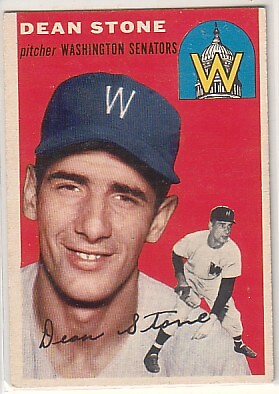 1954 Topps #114 Dean Stone RC Rookie Card - GOOD