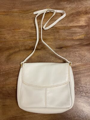 White Leather Crossbody Bag Australia JOAN WEISZ White Leather