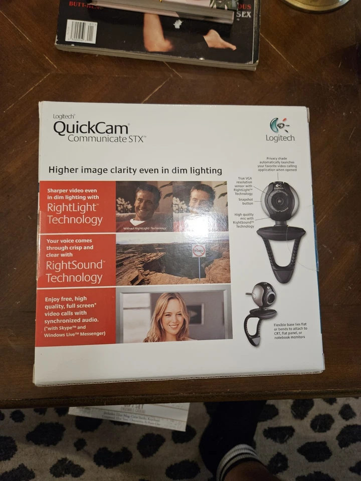 Logitech QuickCam Communicate STX WebCam NEW SEALED - Image 3 of 4