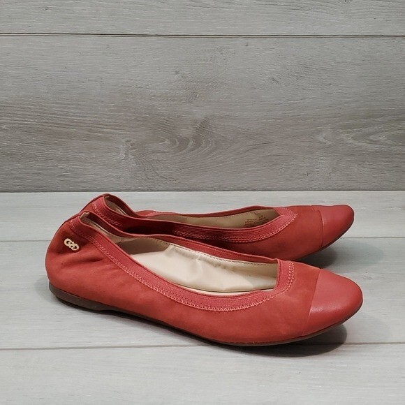 cole haan elbridge leather ballet flats