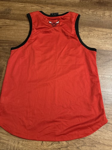 Womens NBA Chicago Bulls Tank Top Red Jersey Mesh Small Basketball Ladies E528 - Picture 9 of 12