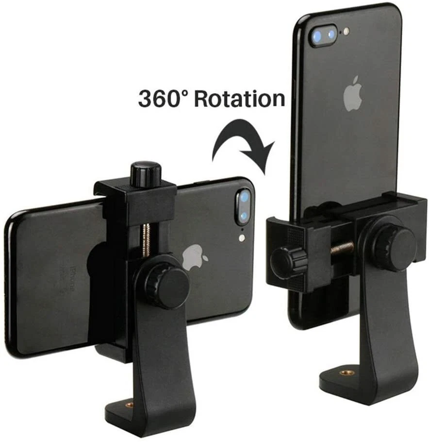 Adaptador de montaje de trípode para teléfono celular con soporte remoto de rotación 360 para teléfono inteligente Foto 2 de 4