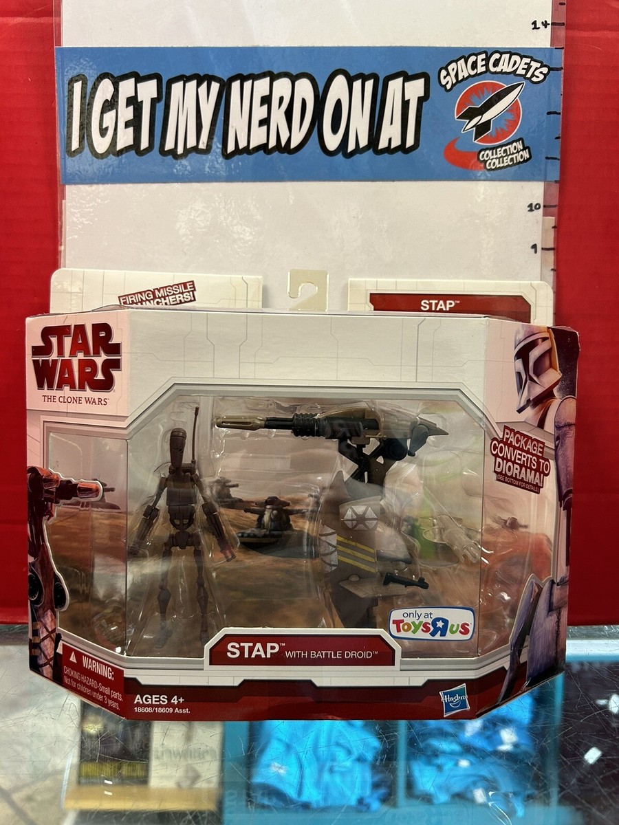 Star Wars Clone Wars Stap with Battle Droid | eBay