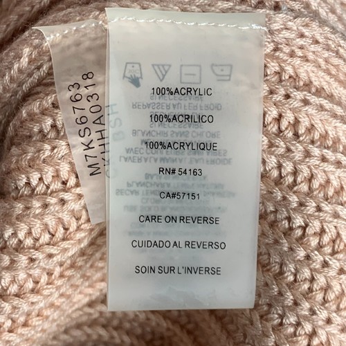 NWT Calvin Klein Womens Delicate Ruffled Sleeve Sweater Size Large Light Pink - Picture 5 of 5