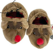 Holiday Times Christmas Slippers Toddler Reindeer 6 Month Shoes Kids Unisex