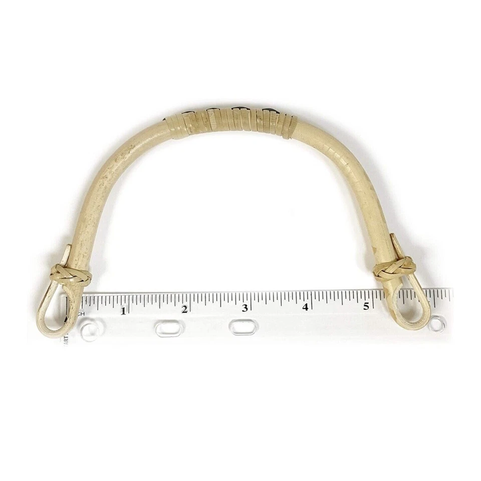 Mango de caña de bambú lacado artesanal artística para cestas ollas de cerámica platos o carteras Foto 3 de 3