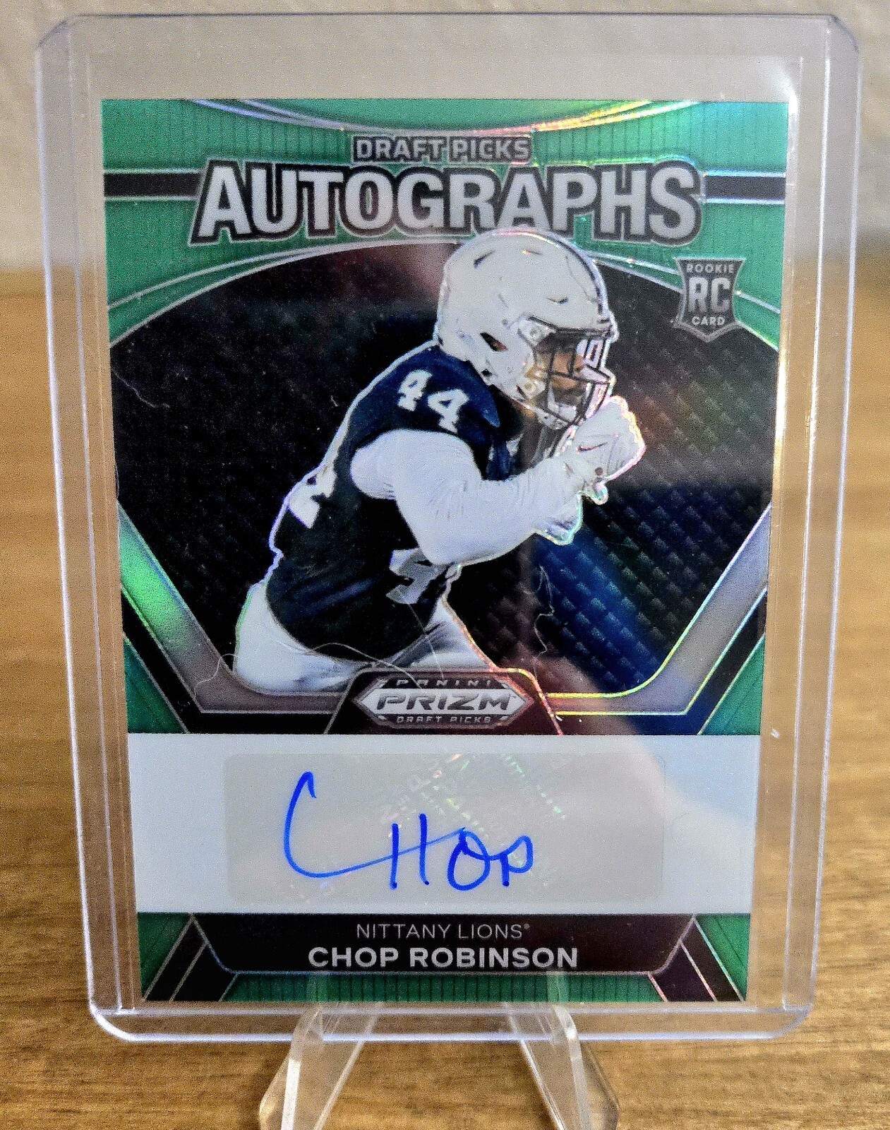 2024 Panini Prizm Draft Picks CHOP ROBINSON Auto GREEN   CARD # DPA-CRN