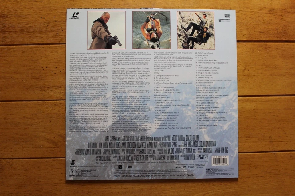 CLIFFHANGER LASERDISC LD STALLONE [82] Foto 2 de 4