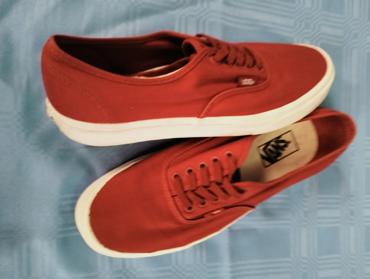 Vans authentic mono red sales