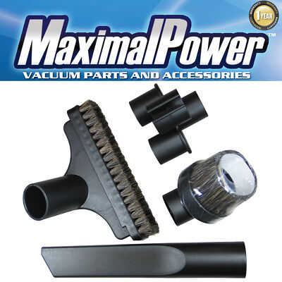 MaximalPower Vacuum Attachments Accessories Cleaning Kit Brushes for 1 1/4'' Hose