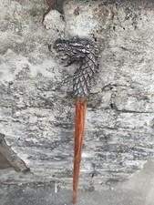 Antique Dragon Head Designer Handle Vintage Style Wooden Walking Stick Cane