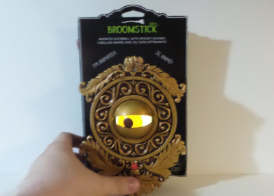 Gemmy Halloween Animatronic Eyeball Doorbell w/ Light & Sounds